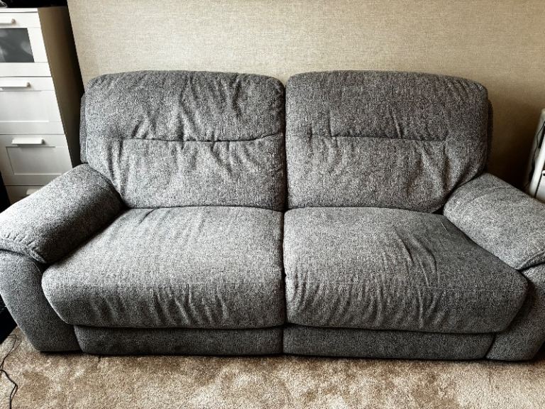 3 and 2 seater recliner sofas for sale Grey