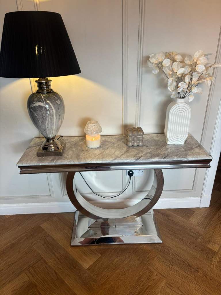 Marble console and coffee table 