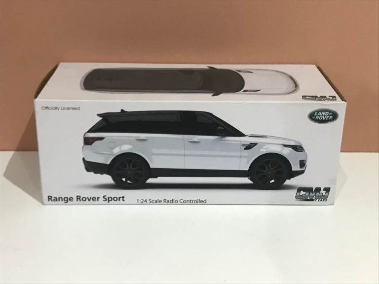 Christmas Gifts for Kids - CMJ RC Cars Range Rover Sport Remote Control Car White SUV-Scale 1:24