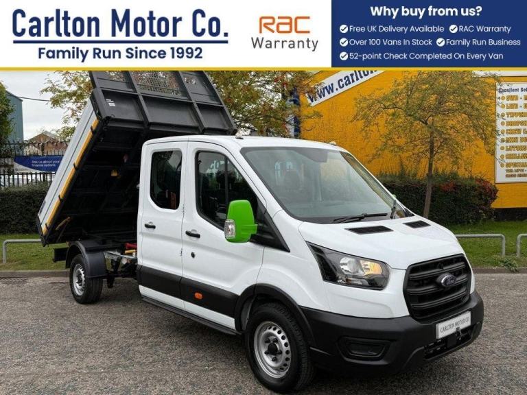 2021 Ford Transit 2.0 350 EcoBlue Leader Double Cab Tipper RWD L3 Euro 6 (130 ps