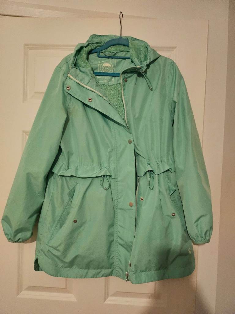 Joules Women's Green Lightweight Jacket – Size 10, Excellent Condition