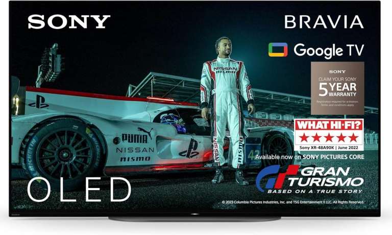 Sony Bravia XR-48A90K 48 inch 4K Ultra HD HDR MASTER Series OLED TV