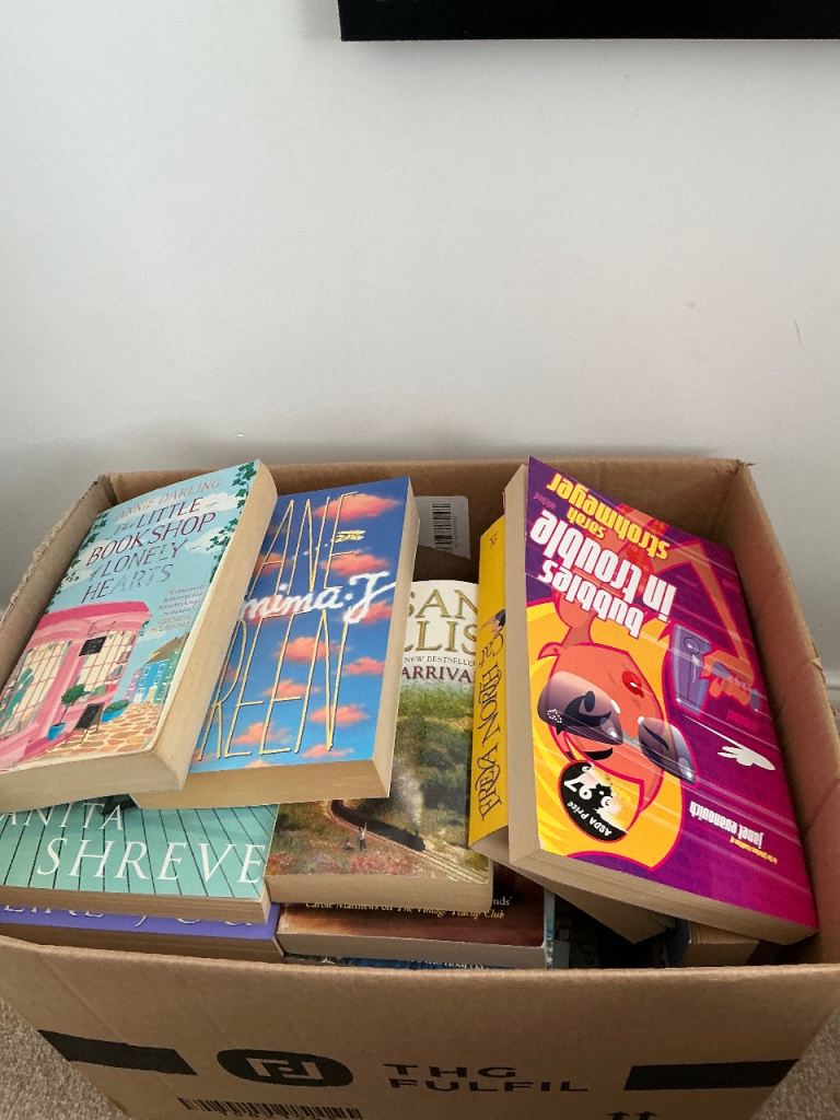 Box of books good con 