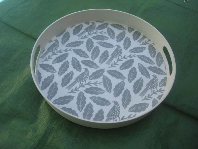 Hinchcliffe and Barber Songbird Bamboo Fibre Round Tray for £10.00