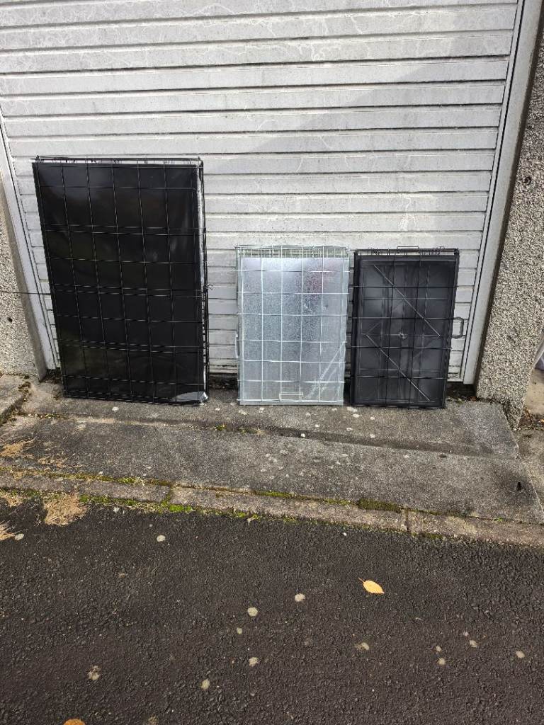 Dog cages  x 3