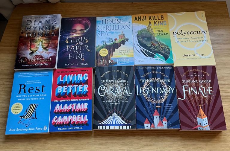 £5 fantasy and self-help books