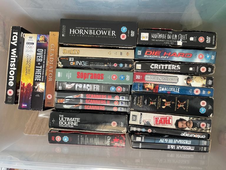 DVD box sets £2 each