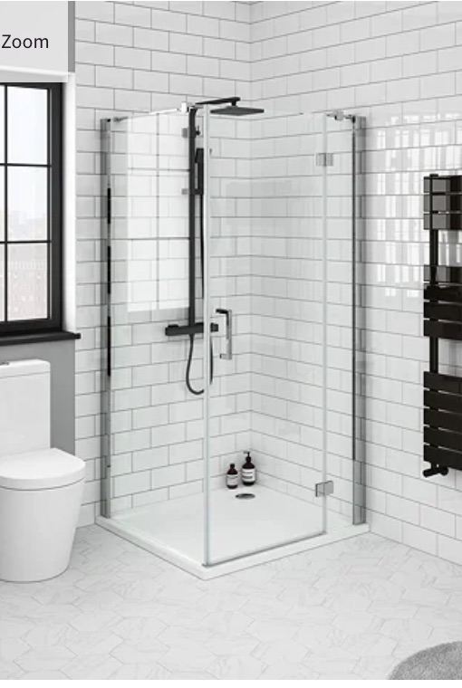 Glazed Shower Enclosure (RH door) . Apollo 70cm square. Brand new unused. £140 ono 
