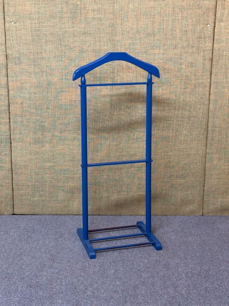 Blue Painted Mens Valet Stand