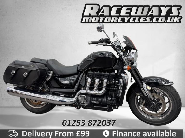 TRIUMPH ROCKET III ROADSTER 2010 10 REG 17,901 MILES BLACK USED MOTORCYCLE