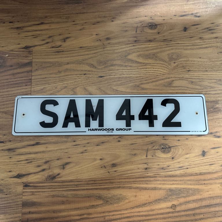 Private number plate SAM442 Sammy Sam 