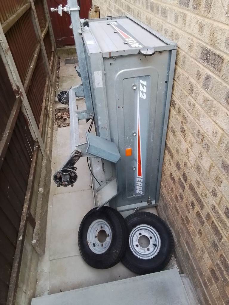 Used Erde 122 tipping trailer