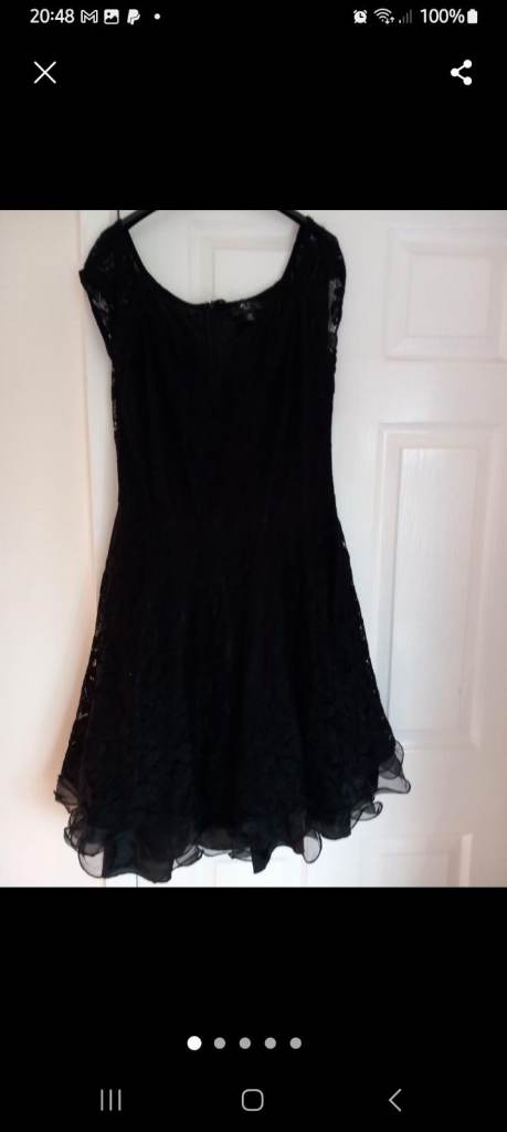 Ladies black lace dress