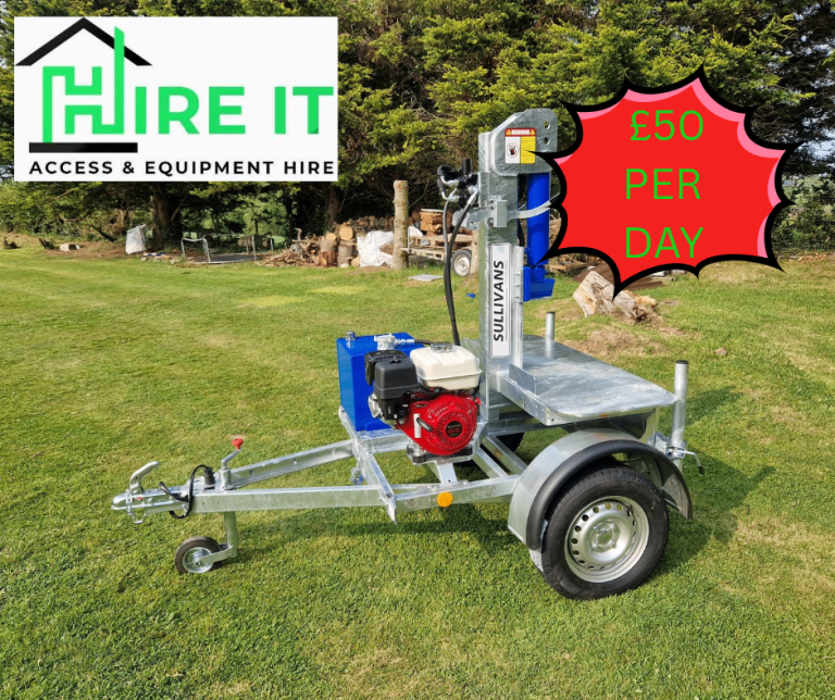 Log splitter FOR HIRE 