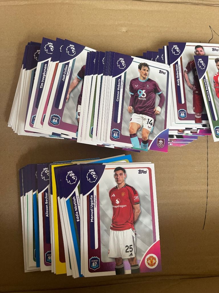 Large Collection of Topps Premier League Football Cards