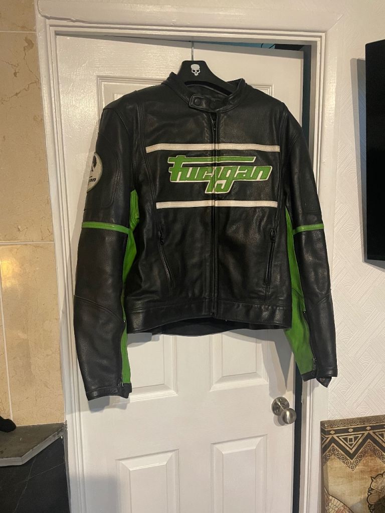 Furygan motorcycle leather jacket xxl