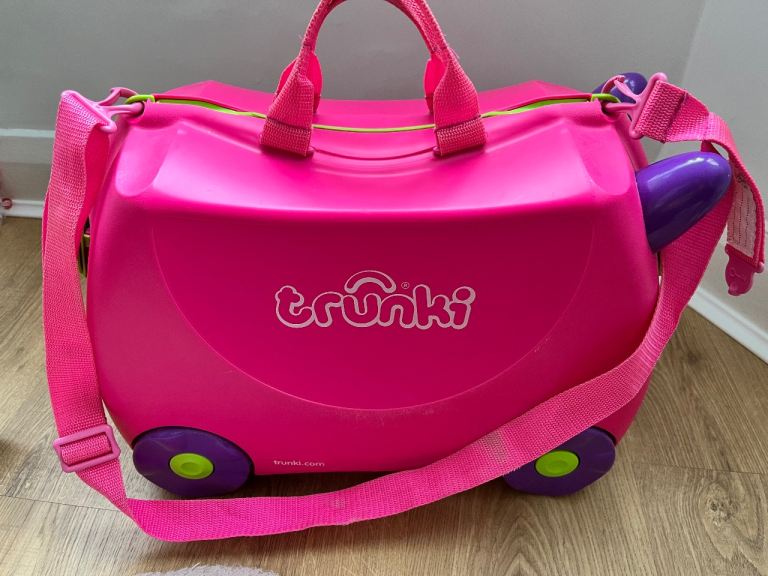 Trunki Ride-On Suitcase - Pink, Good Condition