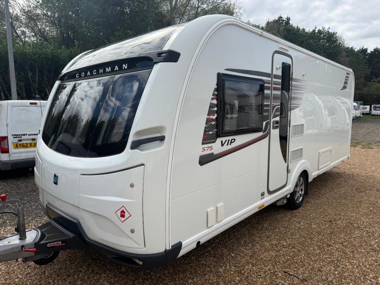 Coachman vip 575 4 berth fixed bed caravan 