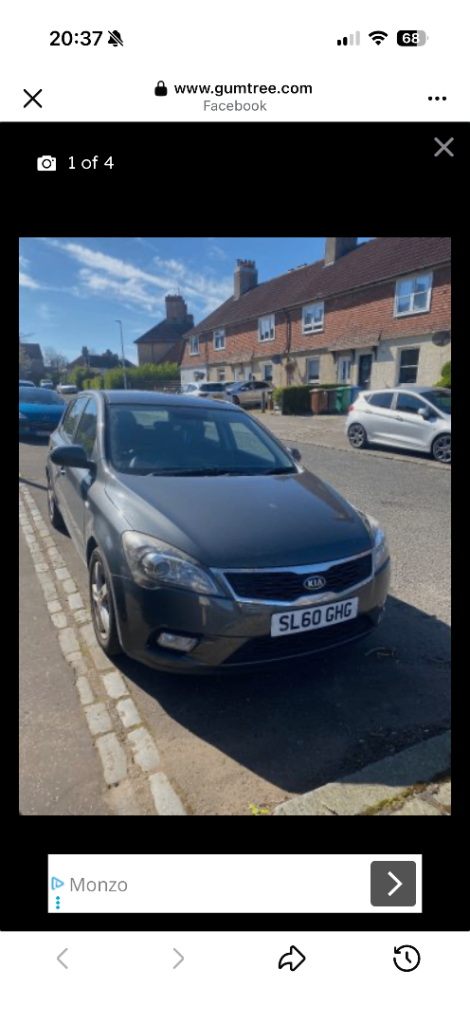 Kia, CEED, Hatchback, 2010, Manual, 1582 (cc), 5 doors