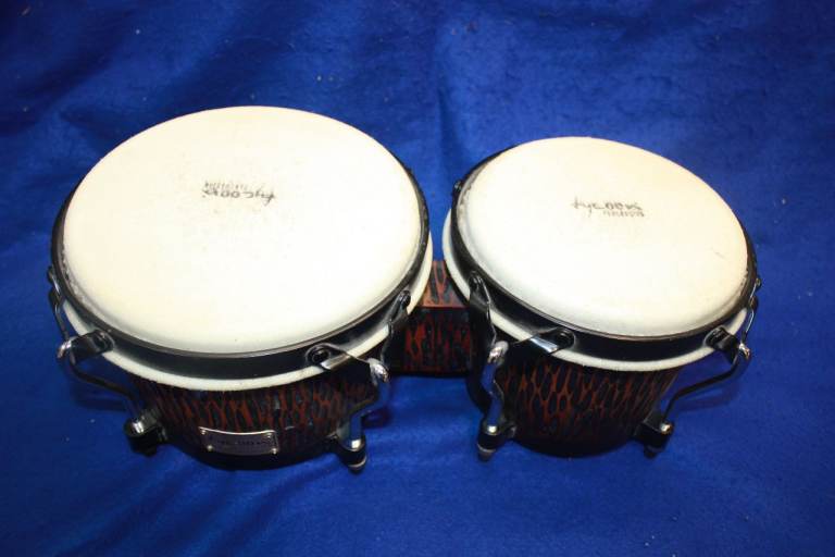 Tycoon Master Handcrafted Original Series Bongos Black Rims 7in + 8.1/2in Great Condition ~ £95 ono