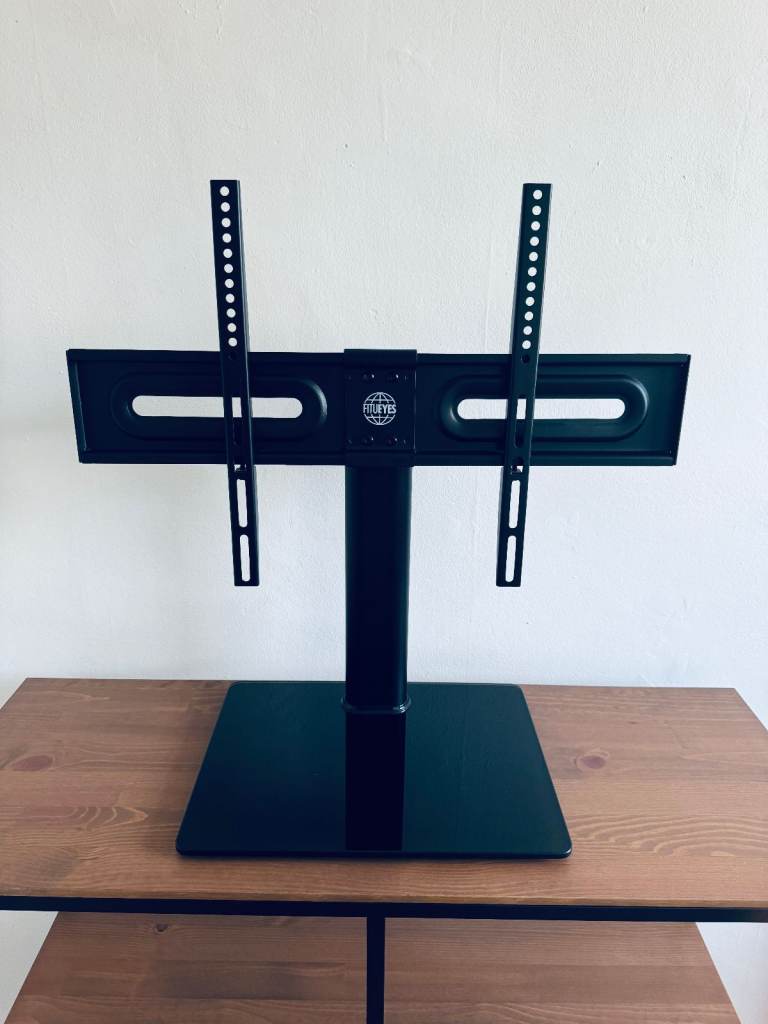 Universal Pedestal TV Stand for 32 to 65 Inch TV, with Swivel Bracket,Height Adjustable