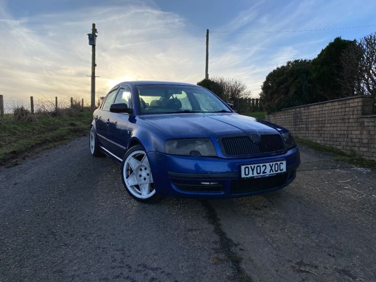 2002 SKODA SUPERB - 1.8T 150 - OY02 XOC – BLUE - 143000 MILES - *NO MOT!* *ALTERNATOR FAILURE!*