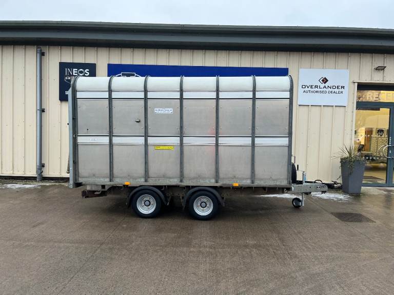 IFOR WILLIAMS DP120 12X6 WITH DECKS, LIVESTOCK SHEEP CATTLE TRAILER FULLY SERVICED 