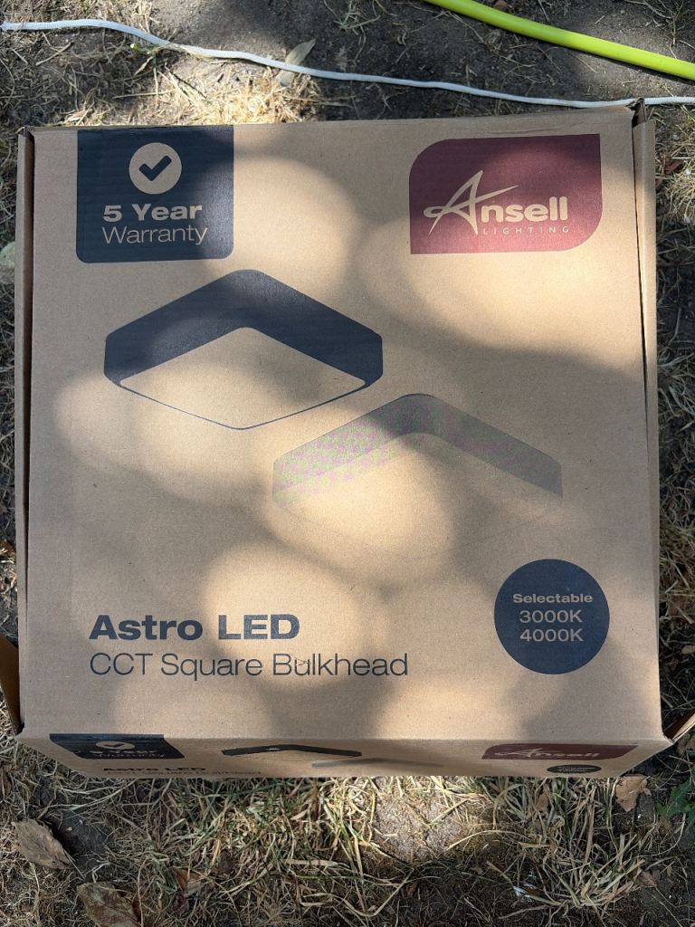 Ansell Astro LED CCT Square Bulkhead Light – NEW
