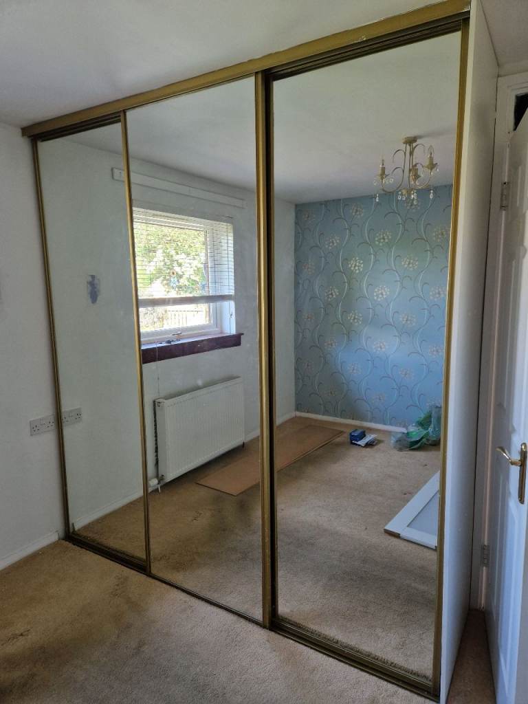 FREE x3 Solid Large Mirrors 231cm x 75cm.