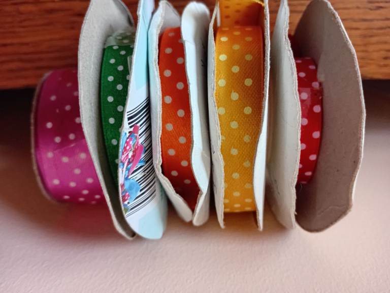 Crafting Spotty Ribbons x 5