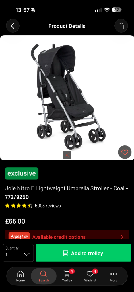 Joie stroller
