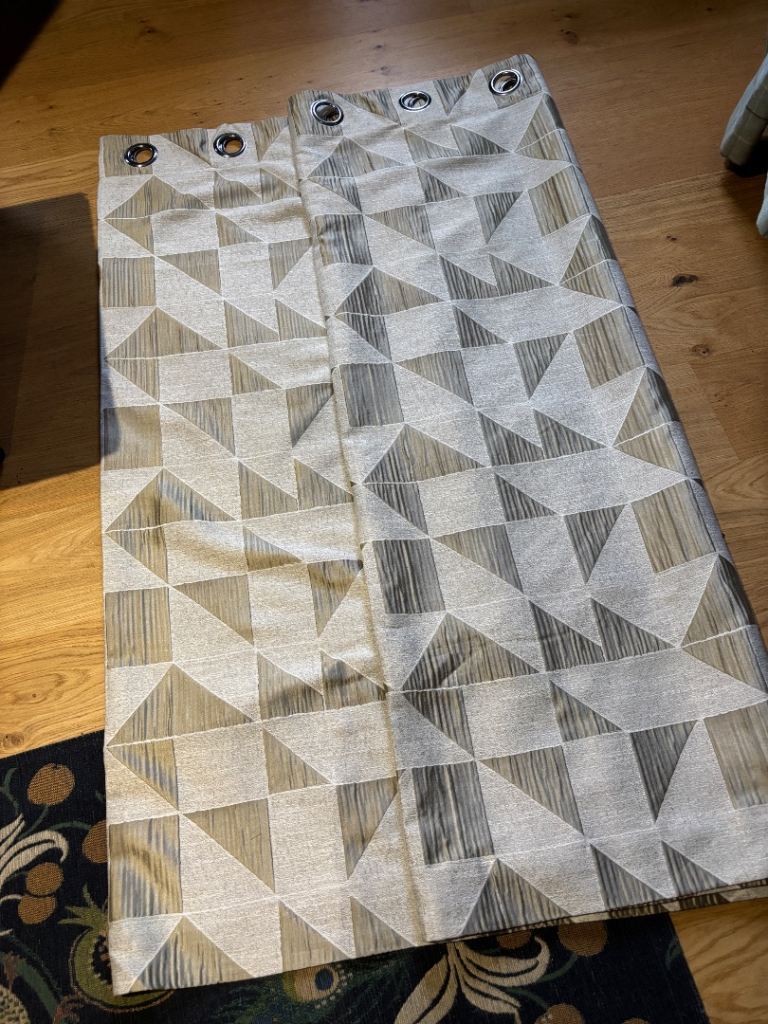 Designhouse Harry Corry Geometric Eyelet Curtains