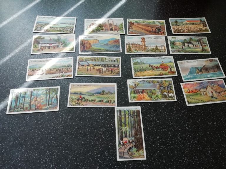 Cigarette cards, Overseas Dominions, Australia, Will's. Condition used.