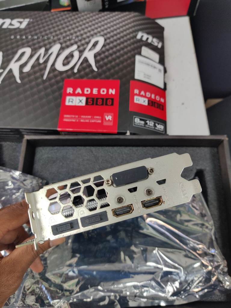 MSI Radeon RX 580 ARMOR Graphics Card warranty available 