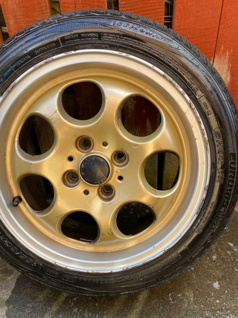 Brand new tyres with alloys, spacers and extended bolts for 107 Aygo C1