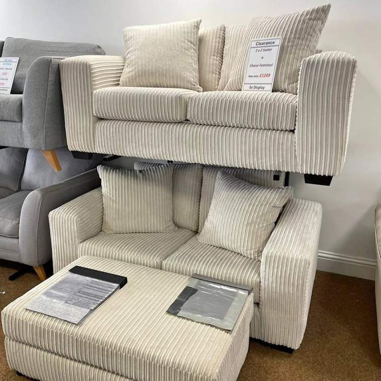 3+2 seater Sofa set - OR corner sofa - Cream color nEW FAST delivery 