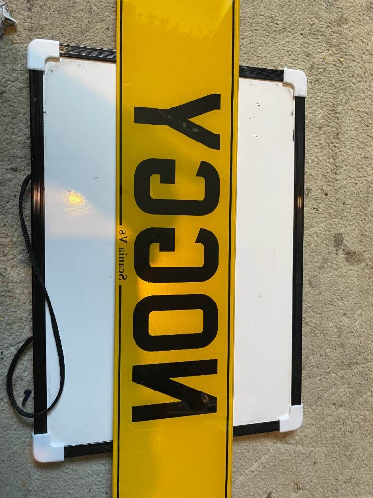 Truck / Van Windscreen Reverse Number Plate Inc Free UK Delivery