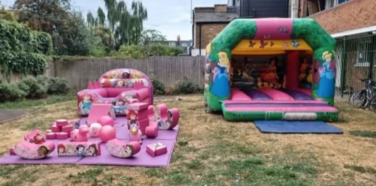 Bouncy castle popcorn candy floss waffle pancake chocolate fountain fruit display hire