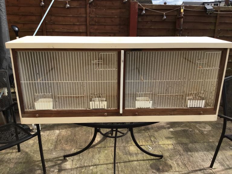 Double bird breeding cage