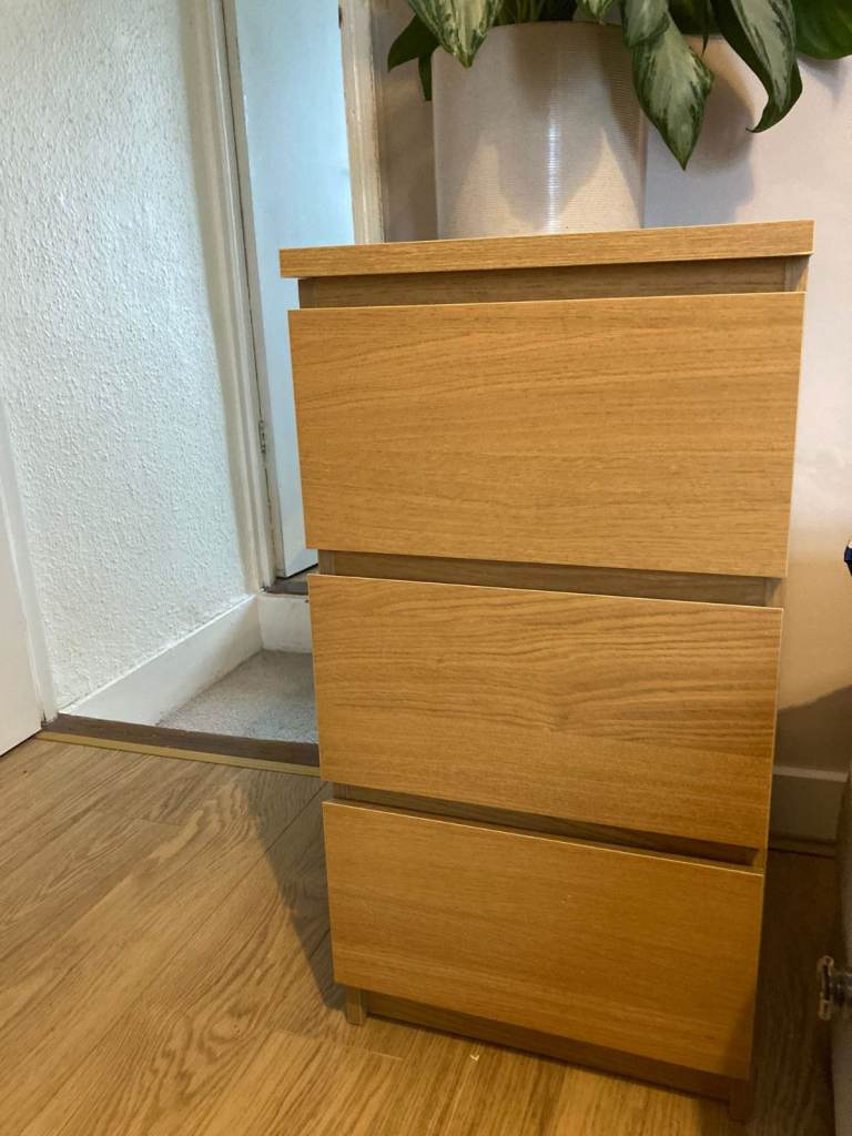 Ikea MALM chest of 3 drawers 