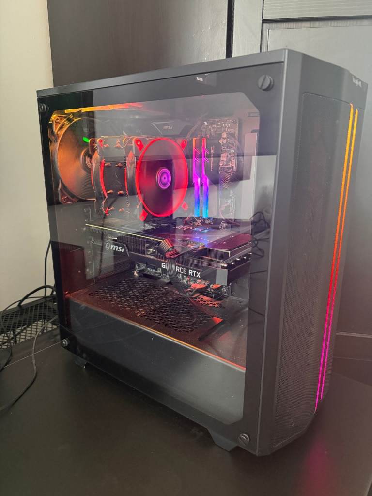 Gaming PC MSI Ventus RTX 3080 10GB, AMD 5600X, G.SKILL 32GB Trident Z Neo DDR4 3600MHz