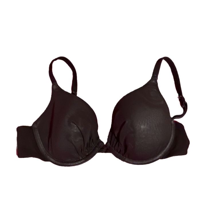Marks And Spencer Underwired Padded Black Bra 34B