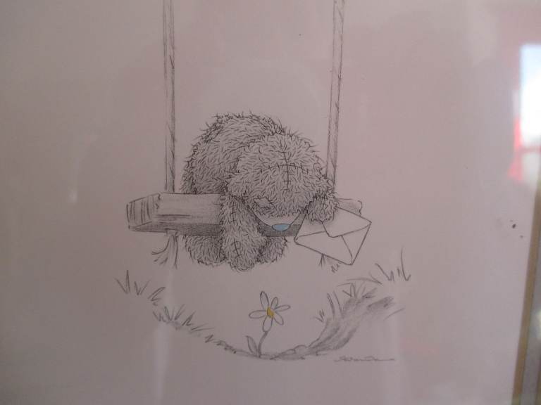 ME TO YOU BEAR PICTURE ON A SWING 