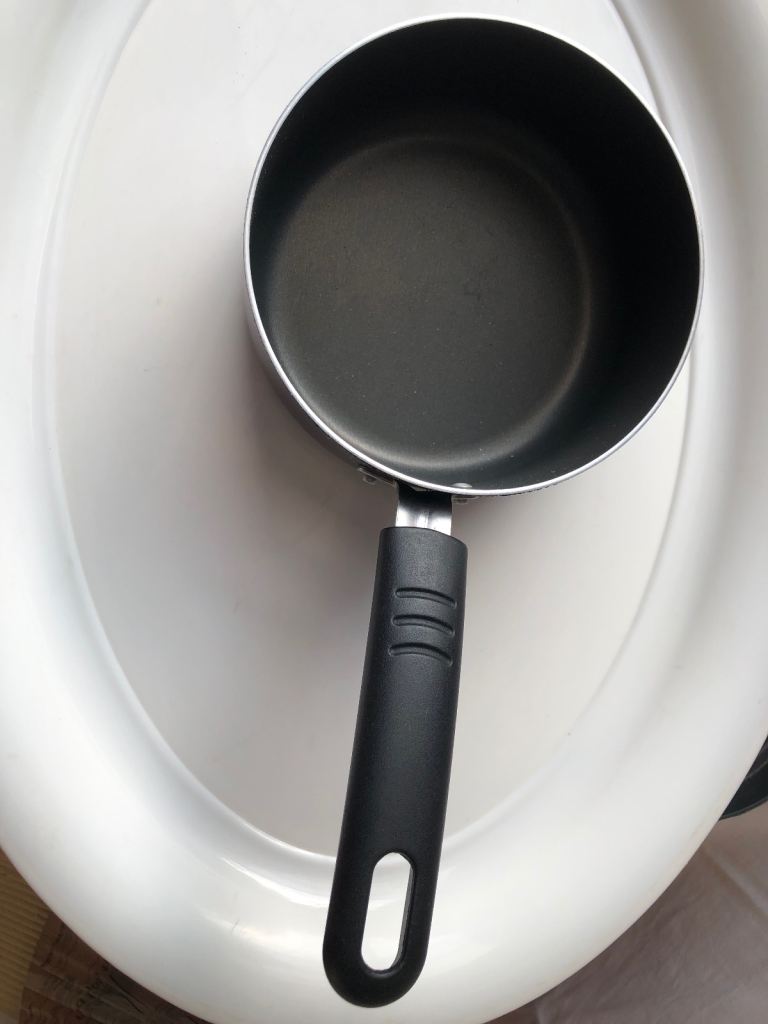 Small Black Saucepan with Handle – Good Condition