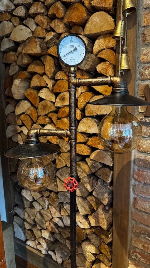 Industrial style floor lamp 