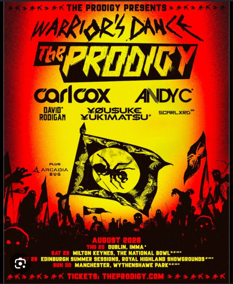 The Prodigy Warrior's Dance Concert Tickets - August 2026
