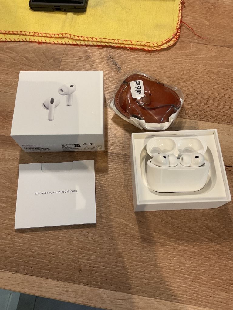 Apple AirPods Pro 3rd Gen with Leather Case – As Good As New