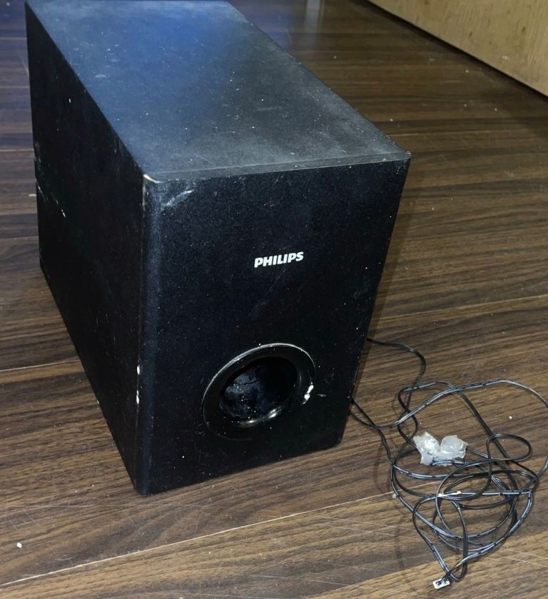Philips Single Subwoofer Speaker HTL2153B/HTL2163B In Black