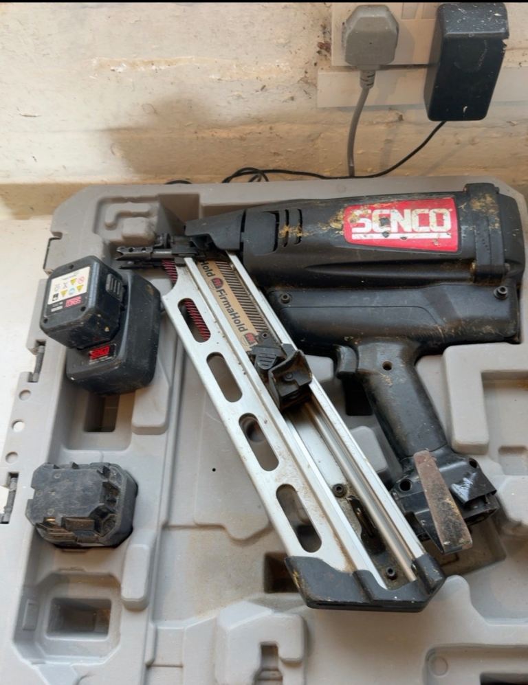 SENCO Cordless Nail Gun with Batteries and Case