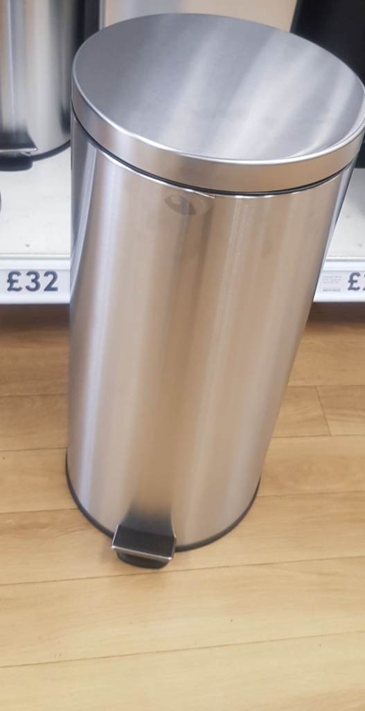 Stainless Steel Swing Bin with inner Bucket 30,L storage